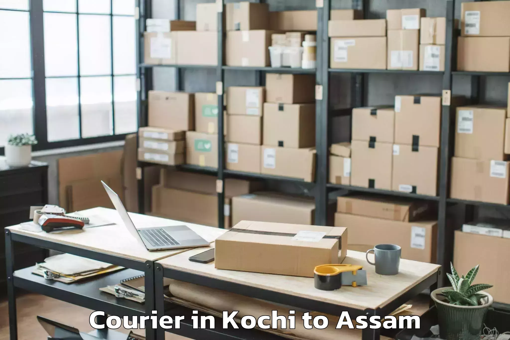 Kochi to Goshaingaon Courier